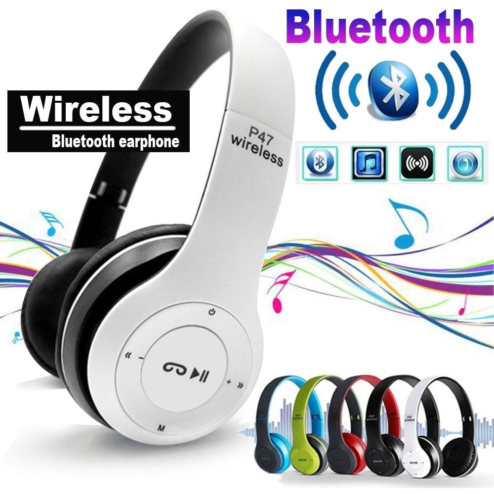 P47 Bluetooth 4.1 Headphone Wireless Headband Earphone Hands Auramart.lk