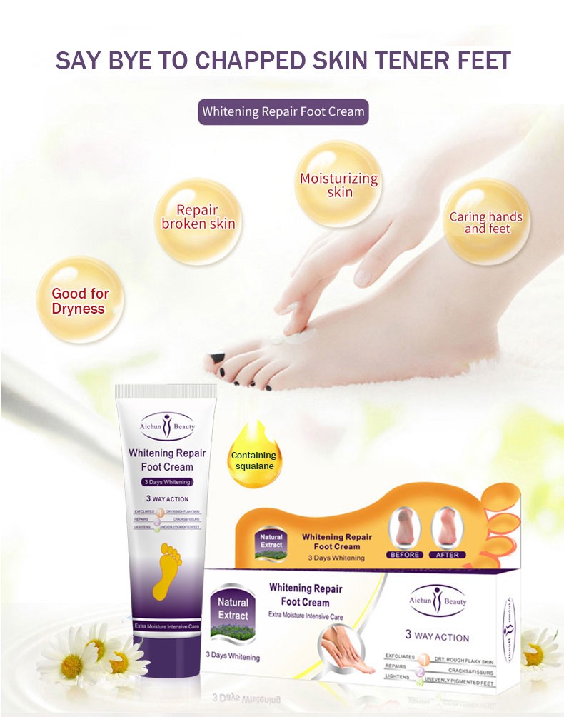Aichun Beauty Whitening Repair Foot Cream Extra Moisture Collagen
