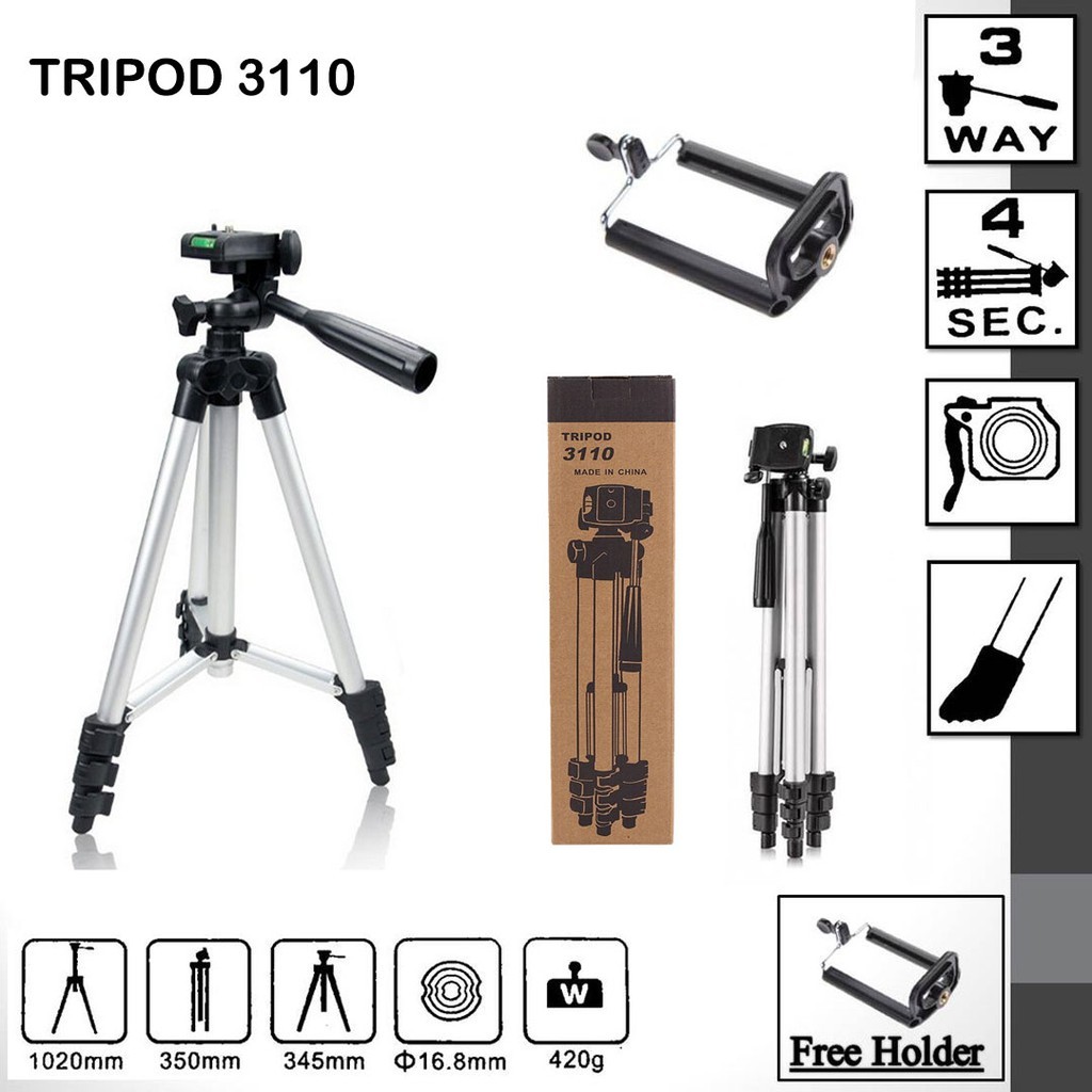 Tripod Camera Stand and Mobile Stand TF3110 onide.lk