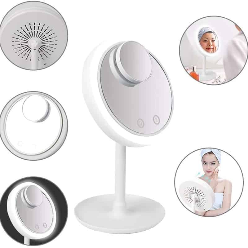 Cool Breeze LED Mirror Makeup Mirror with LED Light Vanity Mirror 5X