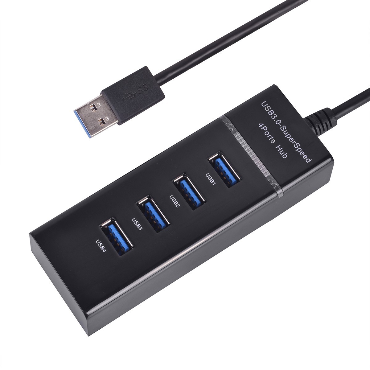 Super Speed USB 3.0 Hub 4 Port 5Gbps USB Hub Splitter Adapter