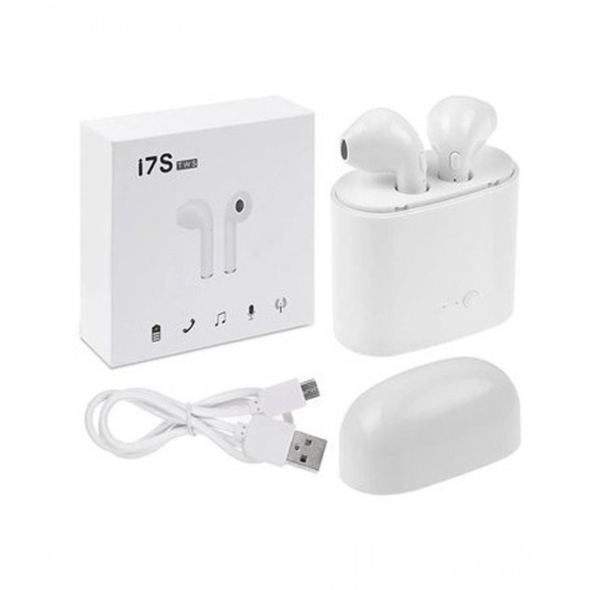 i7s TWS Wireless Bluetooth Headsets Dual Earphone onide.lk