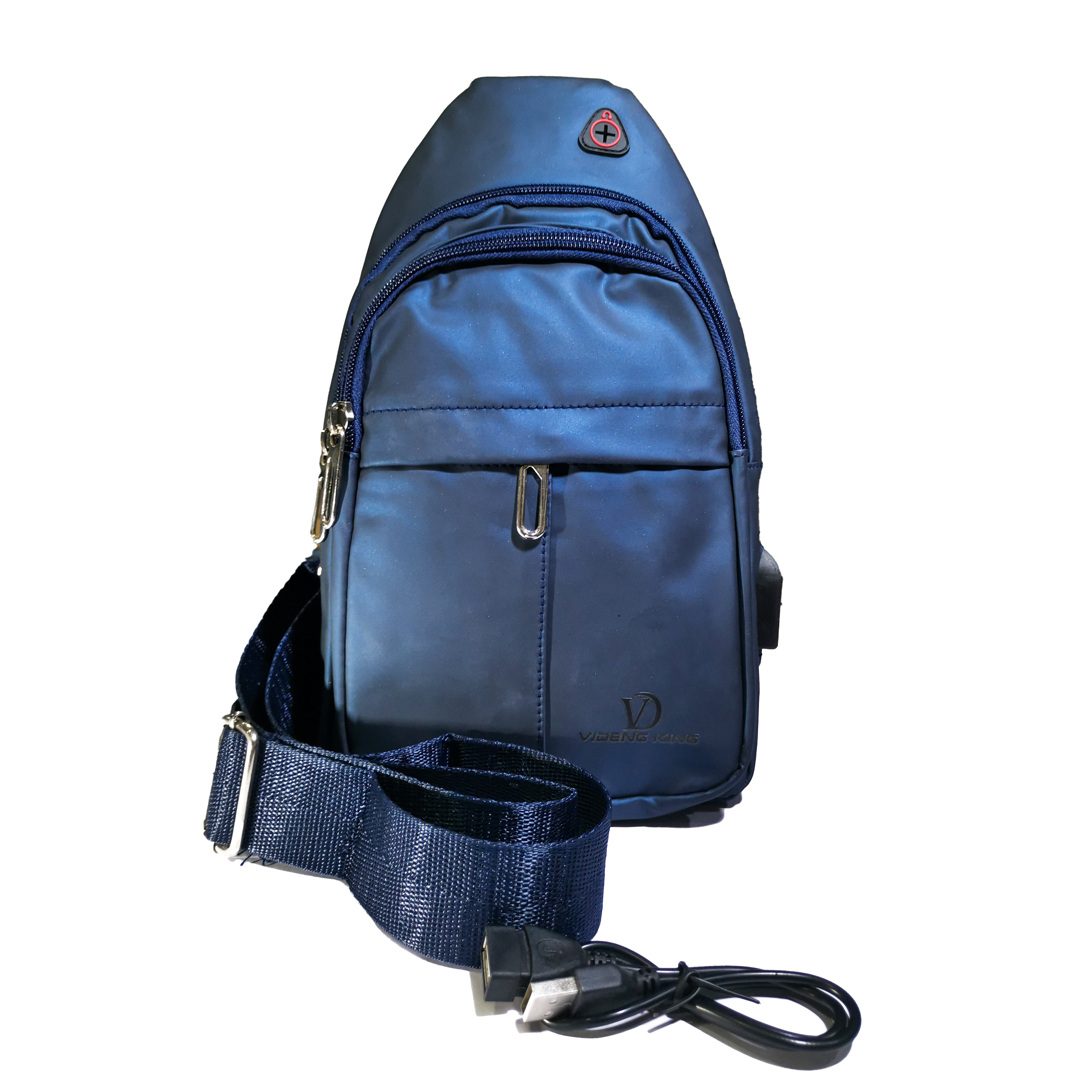 Unisex Sling Bag with USB Charging Port onide.lk