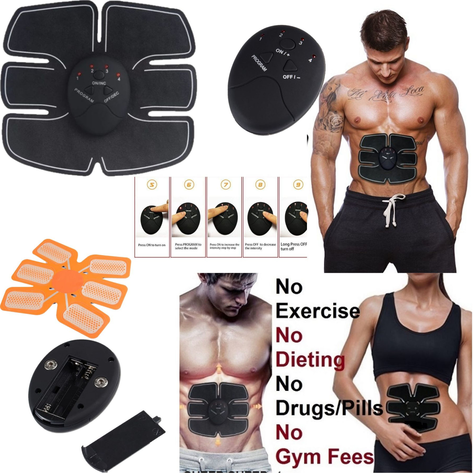 Six Pack EMS Muscle Toning Stimulator onide.lk