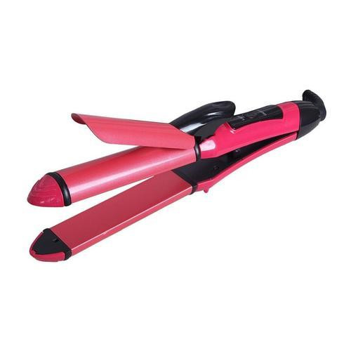 nova Pink 2 In 1 Hair Beauty Set Hair Curler and Hair Straightener