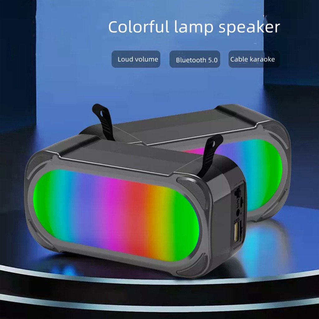 Portable MK102 Super Bass Bluetooth Wireless Speaker with RGB Light