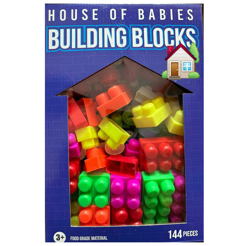 Kids house of Babies Building Blocks 144 pleces onide.lk