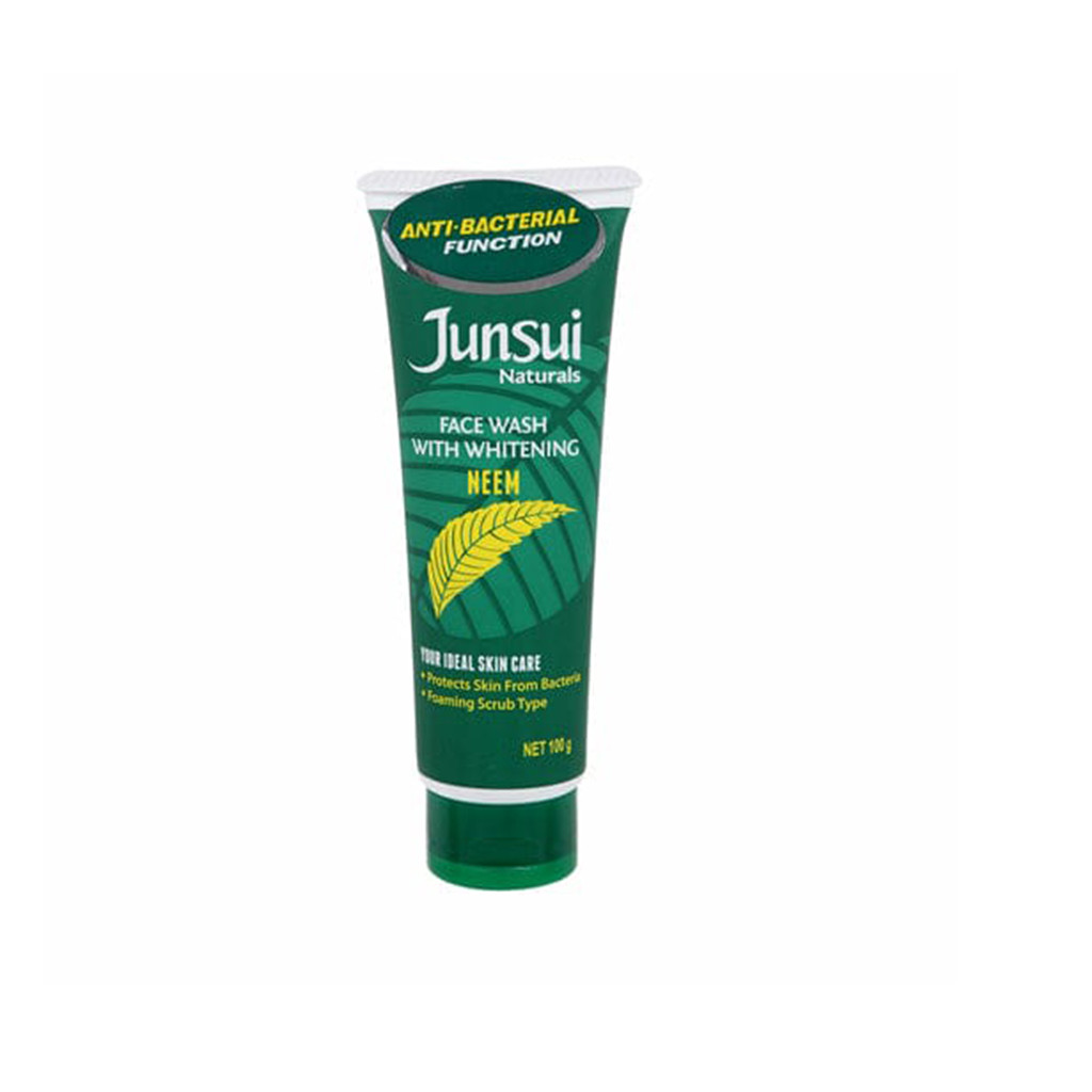 Junsui Natural Face Wash with Whitening Neem 100g Auramart.lk